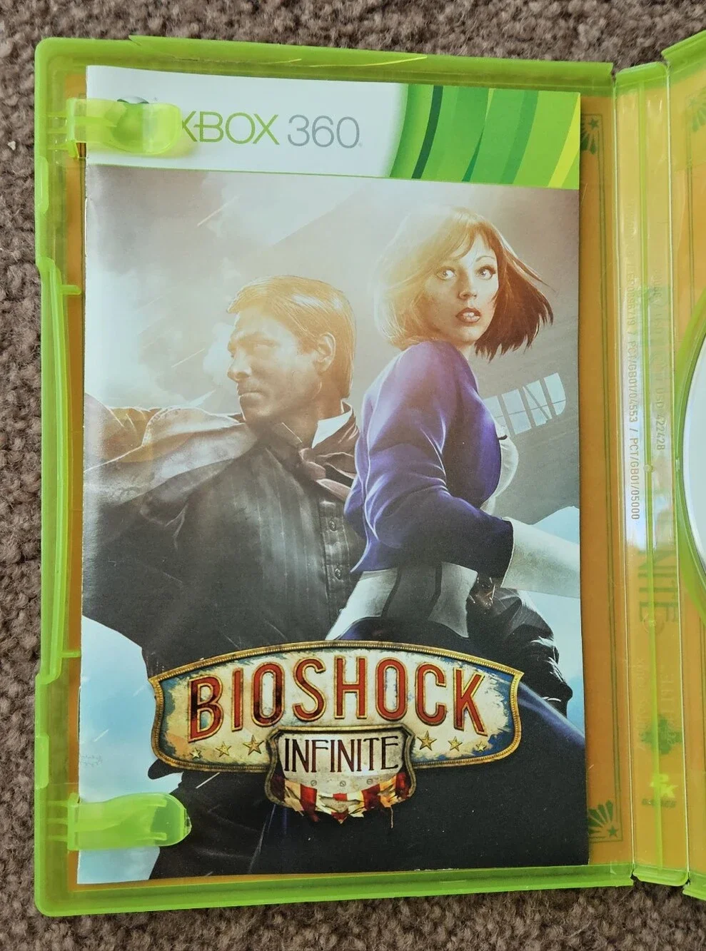 BioShock Infinite  Xbox 360 Game Case & Manual
